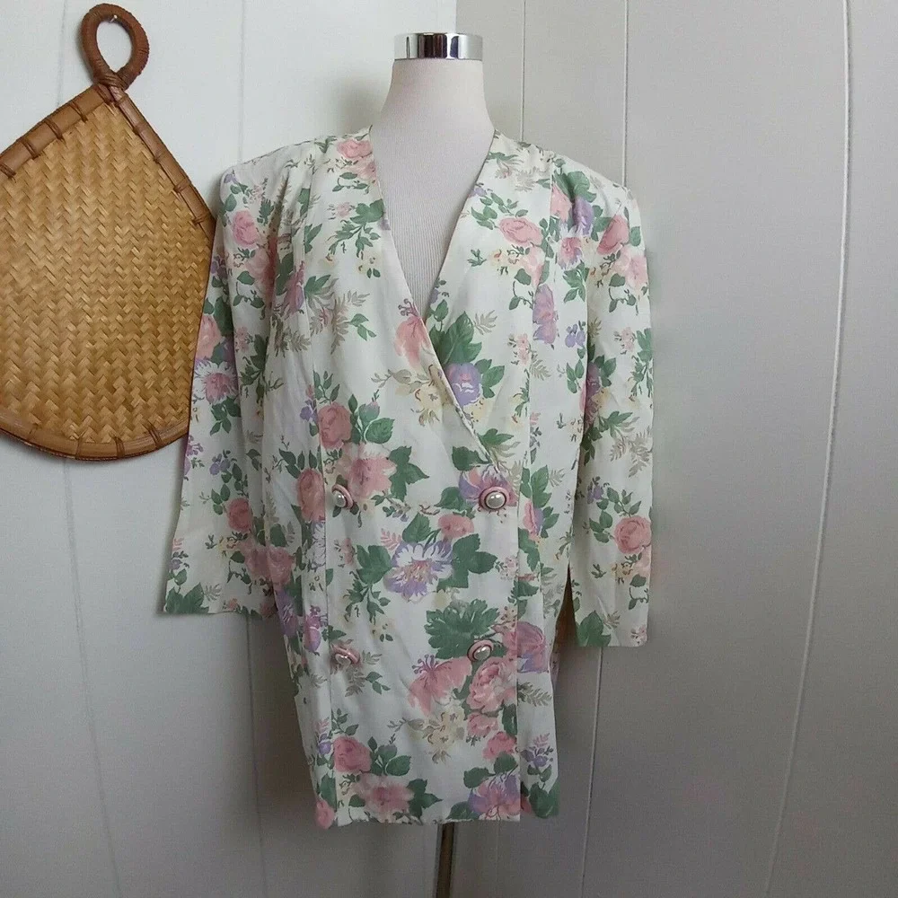 In Cinq Womens 80s Blazer Jacket Shoulder Pads‎